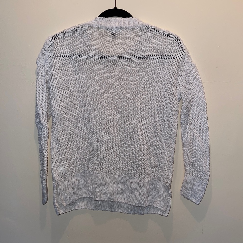 J.Crew - Linen Crochet Sweater - Off White - Size XS - Picture 2 of 4